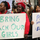 Protesters calling for the release of a group of abducted Nigerian schoolgirls gather outside the Nigeria House in London May 9, 2014.
Dan Kitwood/Getty Images